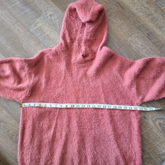 Philosophy US Women's Size 1X Hooded Eyelash Sweater Mountain Rose NEW - Picture 11 of 11